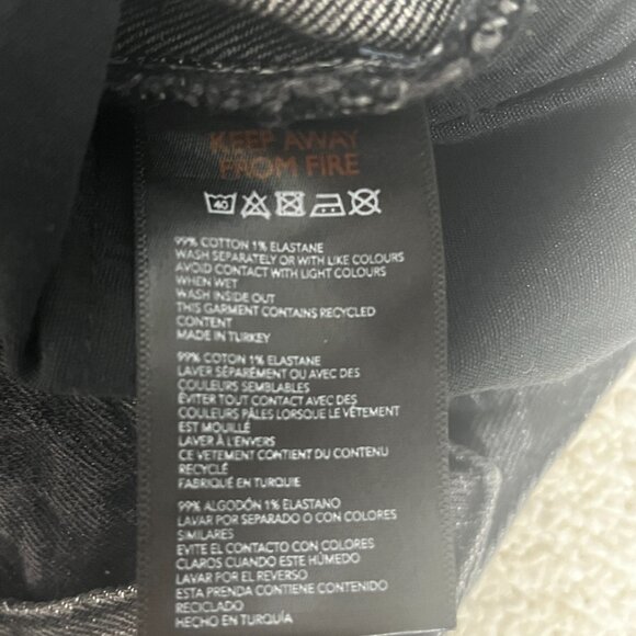 BDG Dillon High Rise Slim Straight Black Jeans W28 L32 - Picture 6 of 6